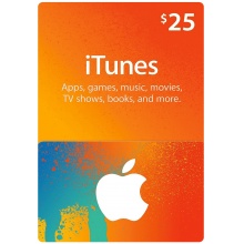 美國 USD25 Apple iTunes Gift Card 禮物卡
